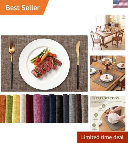 Placemats set dual layer - of, dual-layer