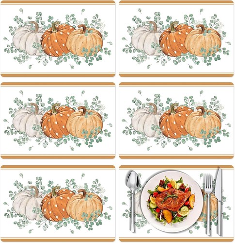 Fall vinyl table - vinyl, placemats
