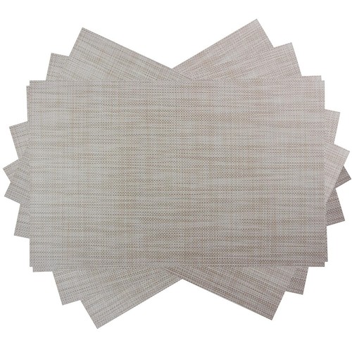 Pcs beige table mats - 6,