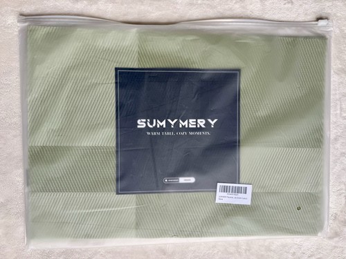Set sage green wipeable - set, 6