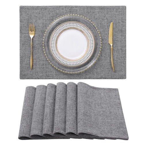 Set linen placemat dining - set,