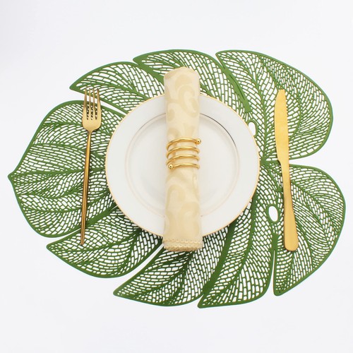 Pcs green leafshaped - 8, vinyl