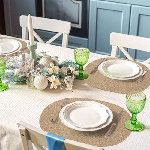 Oval placemats set 18x12 - oval, of
