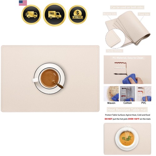 Set faux leather - set, 6