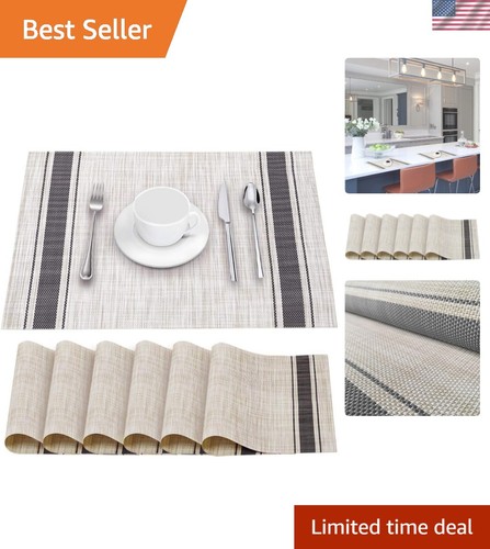 Table mats set crossweave - table, of