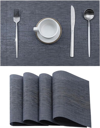 Woven vinyl placemats - vinyl,