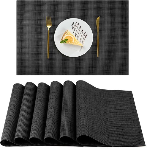 Placemats set washable - set, 6