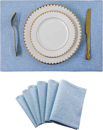 Blue placemat set - of, heat