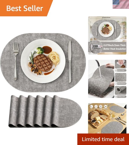 Heat resistant oval placemats - resistant,