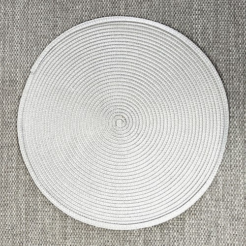 Set grey round woven - grey,