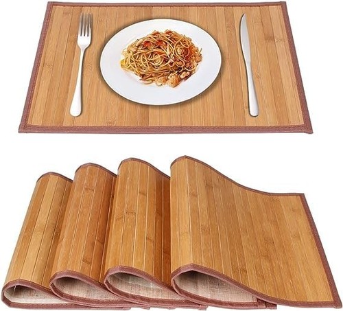 Bamboo placemats for dining - placemats,