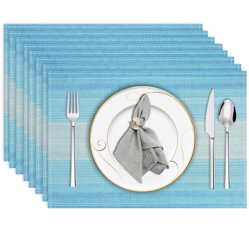 Blue placemat 12x18 - blue,